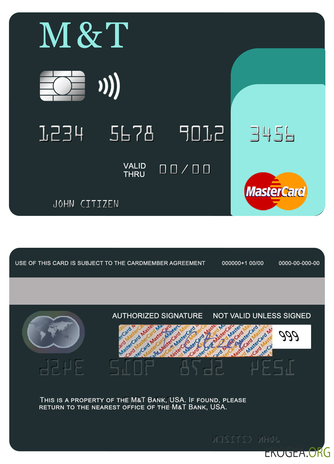 Carte Mastercard M&T Bank des États Unis